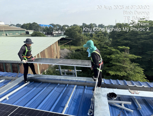 Dự án 800kwp tại cty BMD, kcn Mỹ phước Bình Dương