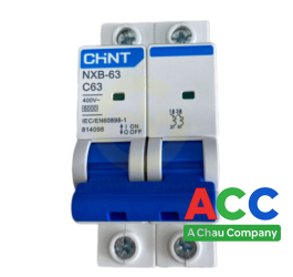 Aptomat MCB Chint NXB-63 2P C63 6kA